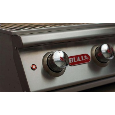 Bull Diablo methane barbecue with trolley, rotisserie and back burner