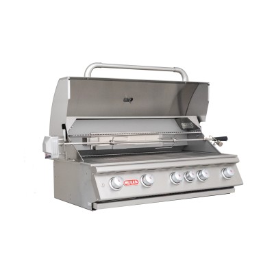 Grill Bull Brahma ze wbudowanym rożnem 100 cm ze stali nierdzewnej