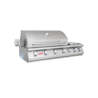 Barbacoa Bull de 7 quemadores con asador y quemador trasero de 126 cm empotrada