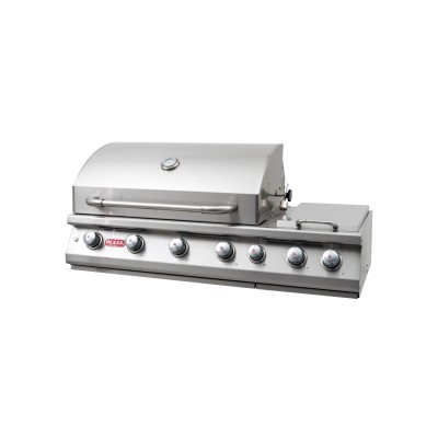 Bull 7-Brenner-Grill mit Drehspieß und Backburner 126 cm Einbau