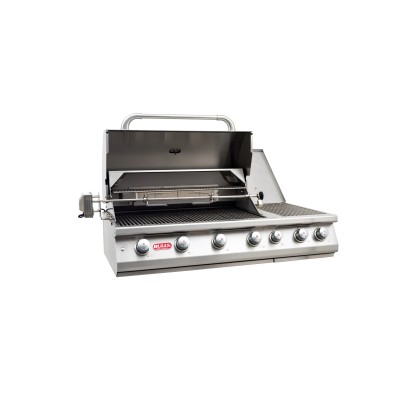 Bull 7-Brenner-Grill mit Drehspieß und Backburner 126 cm Einbau