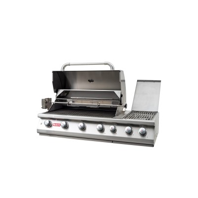 Barbacoa Bull de 7 quemadores con asador y quemador trasero de 126 cm empotrada