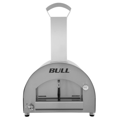 Piec do pizzy gazowy ze stali nierdzewnej Bull 66124CE duży 80 cm