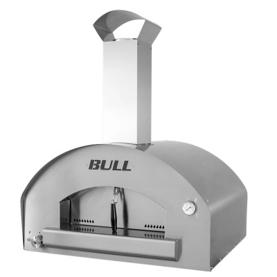 Four à pizza à gaz extra large Bull 66140CE 100 cm en acier inoxydable