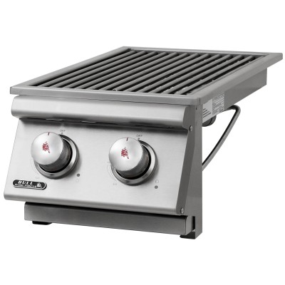 Plaque de cuisson extérieure encastrable au méthane Bull 30009CE 33 cm en acier inoxydable