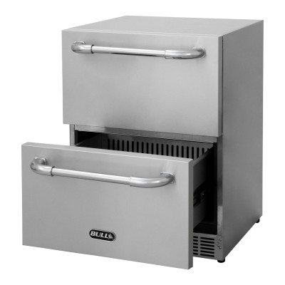 Bull 17400CE Outdoor-Kühlschrank Doppelschublade 60 cm H 82 Edelstahl