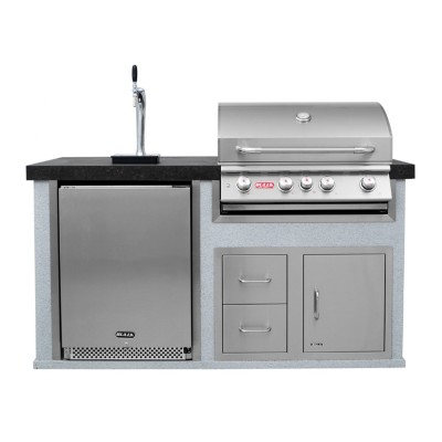 Cuisine extérieure Bull 31006 Power-Q avec fût de bière 195 cm