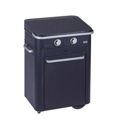 Plancha à gaz Eno Combo Enosign 65 cm avec chariot 126 cm bleu marine