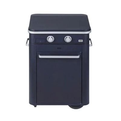 Plancha à gaz Eno Combo Enosign 65 cm avec chariot 126 cm bleu marine