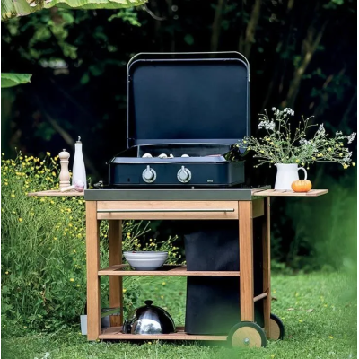 Eno Enosign 65 Plancha table de cuisson gaz 66 cm bleu marine