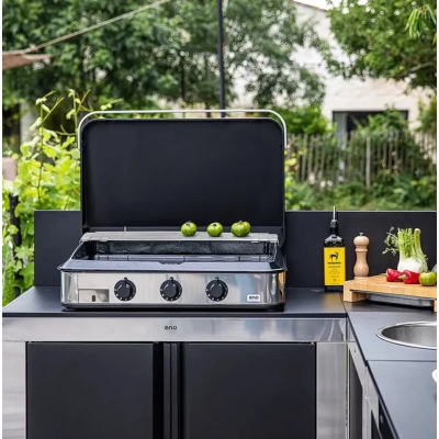 Eno enosign 80 gas plancha countertop 80 cm stainless steel