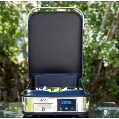 Plancha électrique de comptoir Eno enosign 40 40 cm en acier inoxydable