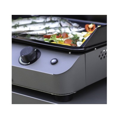 Plaque de cuisson gaz Eno fusion 60 60 cm gris - noir