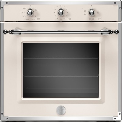 Bertazzoni f605hergkax eingebauter Heritage-Gasofen 60 cm Elfenbein / Edelstahl