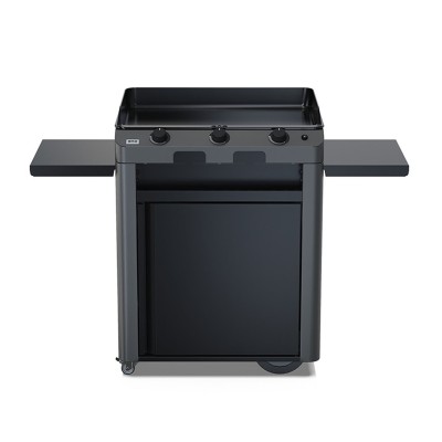 Eno combo fusion 75 gas plancha with trolley 135 cm grey - black