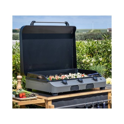 Eno Fusion 75 Blat Gazowy Plancha 75 cm Ciemnoszary
