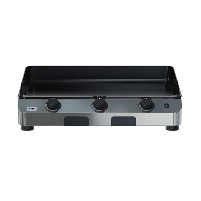Plancha de gas de encimera Eno Fusion 75 de 75 cm en acero inoxidable