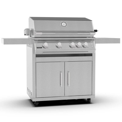 Brabura Fusion 400 rs barbecue con carrello 160 cm inox