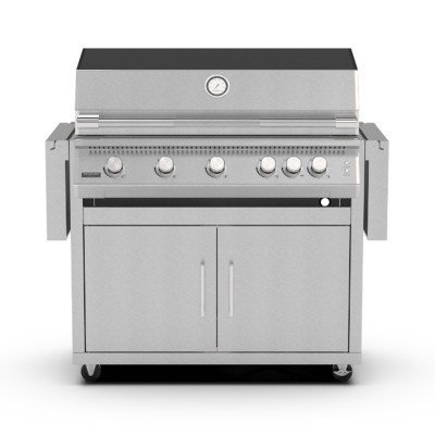 Grill Brabura Fusion 500 rs z wózkiem ze stali nierdzewnej o długości 180 cm
