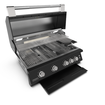 Barbecue encastrable Brabura Fusion 400 rm 80 cm noir