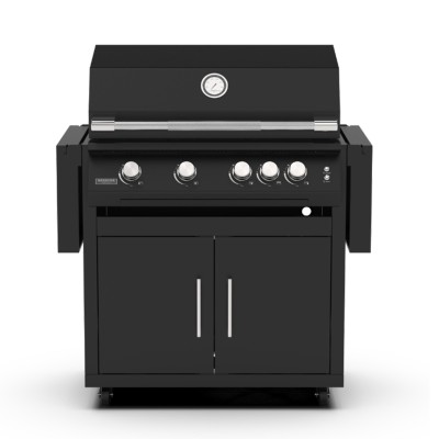 Brabura Fusion 400 rm barbecue con carrello 160 cm nero