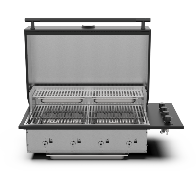 Barbecue encastrable Brabura bgg0018 box-q 103 cm noir