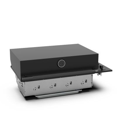 Barbecue encastrable Brabura bgg0018 box-q 103 cm noir
