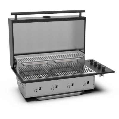 Barbecue encastrable Brabura bgg0018 box-q 103 cm noir
