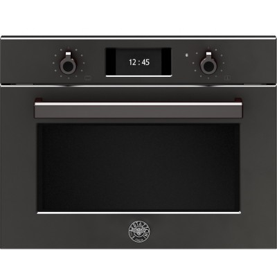 Bertazzoni f457promwtn four à micro-ondes combiné encastrable 60 cm carbone