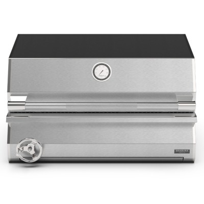 Barbacoa de carbón Brabura bcg0001 Ember 800 con carro de acero inoxidable de 160 cm