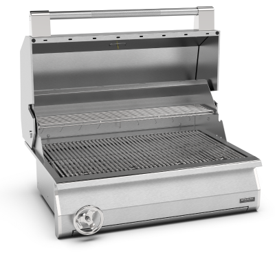 Barbacoa de carbón Brabura bcg0001 Ember 800 con carro de acero inoxidable de 160 cm