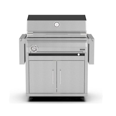 Barbacoa de carbón Brabura bcg0001 Ember 800 con carro de acero inoxidable de 160 cm