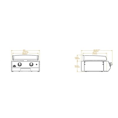 Brabura bgg0009 matte 20 countertop plate 56 cm black