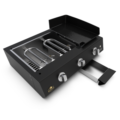 Plancha de pelo Brabura L class matte 30 con carrito 173 cm negro