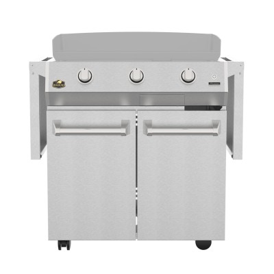 Patelnia grillowa Brabura Inox 30 z wózkiem 174 cm ze stali nierdzewnej
