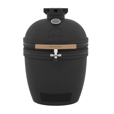 Barbecue à charbon Brabura Bison Kamado 22 60 cm Noir