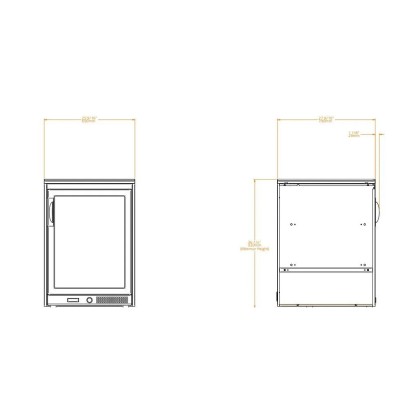 Brabura bkc0021 CT 60 Outdoor-Kühlschrank 65 cm perlweiß