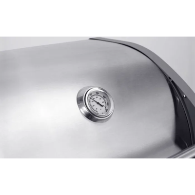 Barbacoa de gas Crossray tcs4pl de 4 quemadores con carro de 170 cm en acero inoxidable