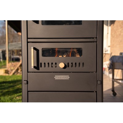 Oveneat Forte-80 Holzofen indirektes Kochen im Freien H 210 cm