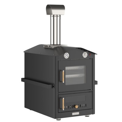 Oveneat Forte-80 Holzofen indirektes Kochen im Freien H 159 cm
