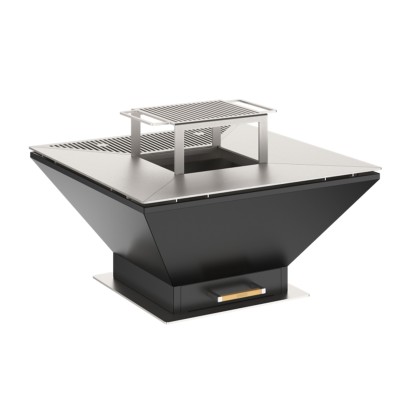 Oveneat Bbq - Plancha barbecue à bois 81 cm anthracite