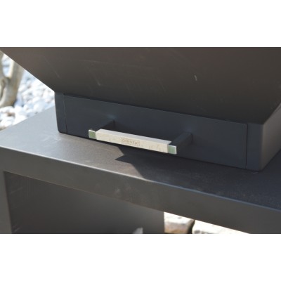 Oveneat Bbq - Plancha barbacoa de leña 81 cm antracita