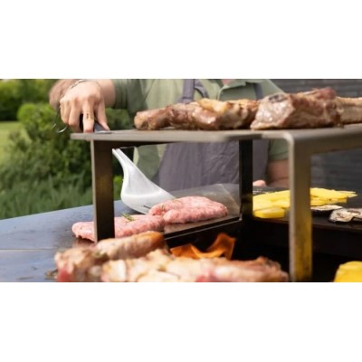 Oveneat Bbq - Plancha barbacoa de leña 81 cm antracita