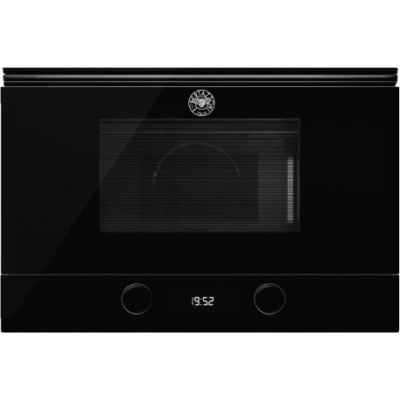 Bertazzoni f383modmwsgne eingebauter kombinierter Mikrowellenherd 60 cm, schwarzes Glas