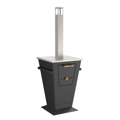 Oveneat BBQ Prodigy wolnostojący grill opalany drewnem, 60 cm, antracyt