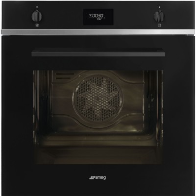 Horno pirolítico empotrable Smeg sfp6401tb de 60 cm, color negro
