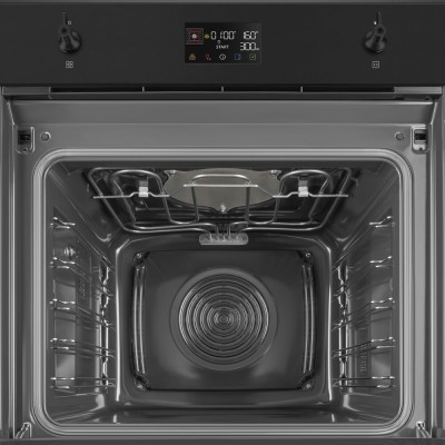 Horno microondas combinado empotrable Smeg so6302m2n galileo speedwaveXL de 60 cm, color negro