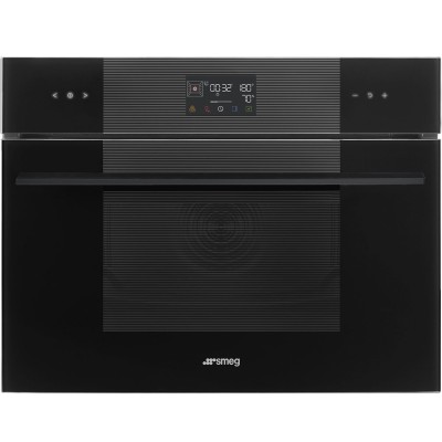 Smeg so4102s3b3 forno a vapore combinato da incasso h 45 cm nero