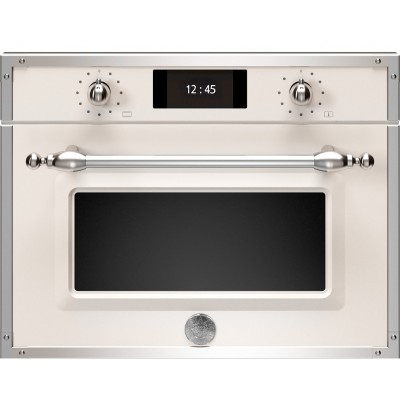 Bertazzoni f457hermwtax built-in combined microwave oven 60 cm ivory / stainless steel