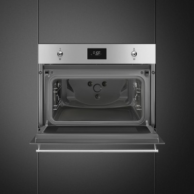 Smeg so4301m0x Einbau-Mikrowelle mit Grill H 45 cm Edelstahl